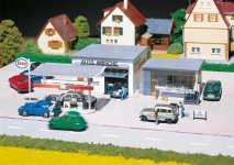 Faller 191843 - H0 - Tankstelle mit Waschhalle